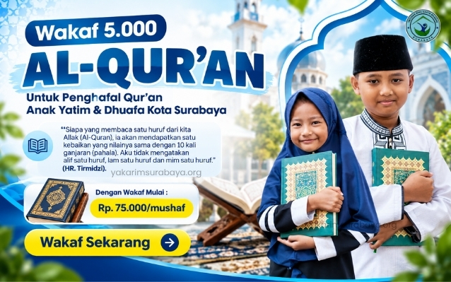 Wakaf Al-Qur'an Untuk Anak Yatim Penghafal Al-Qur'an