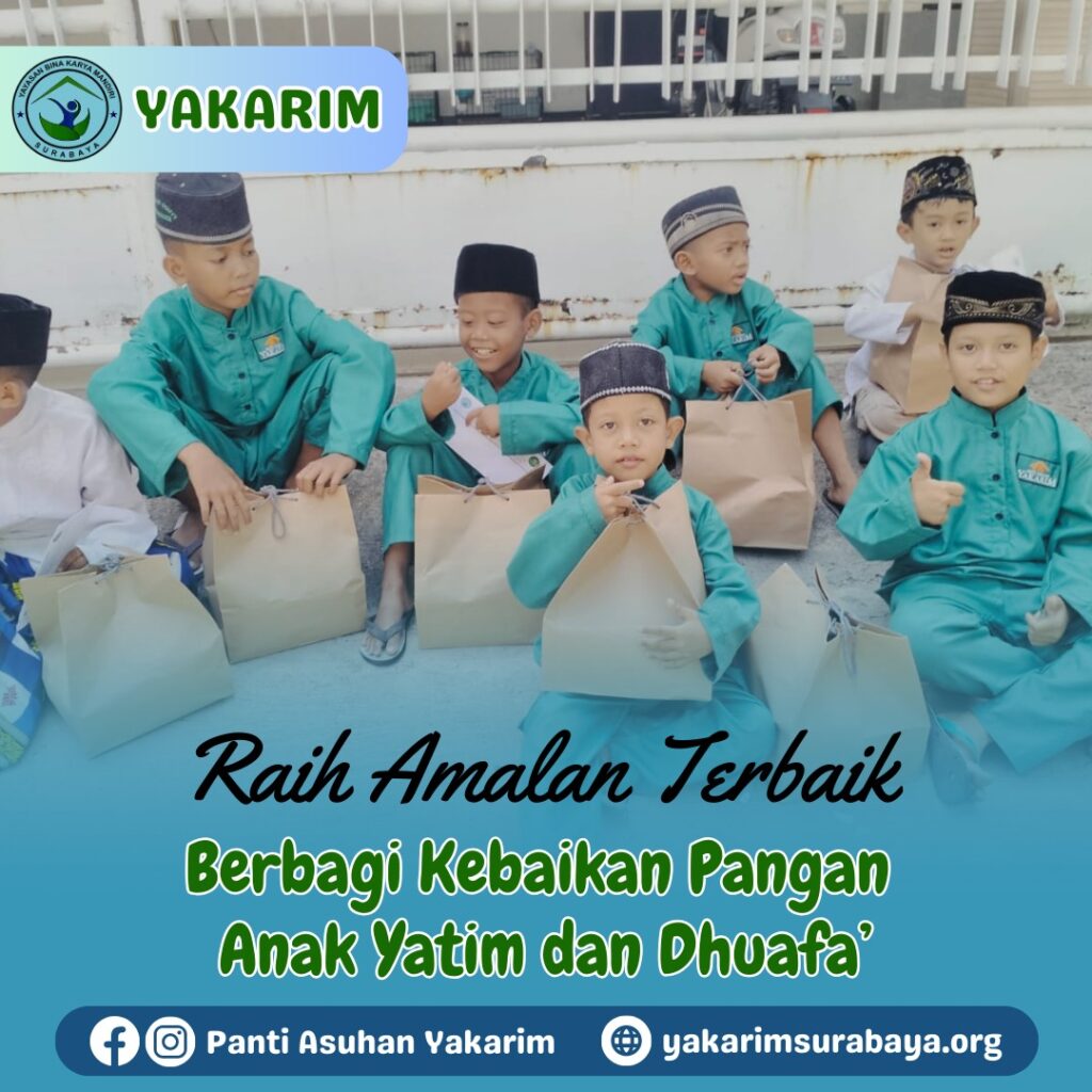 Berbagi Kebaikan Pangan di Panti Asuhan Surabaya Barat