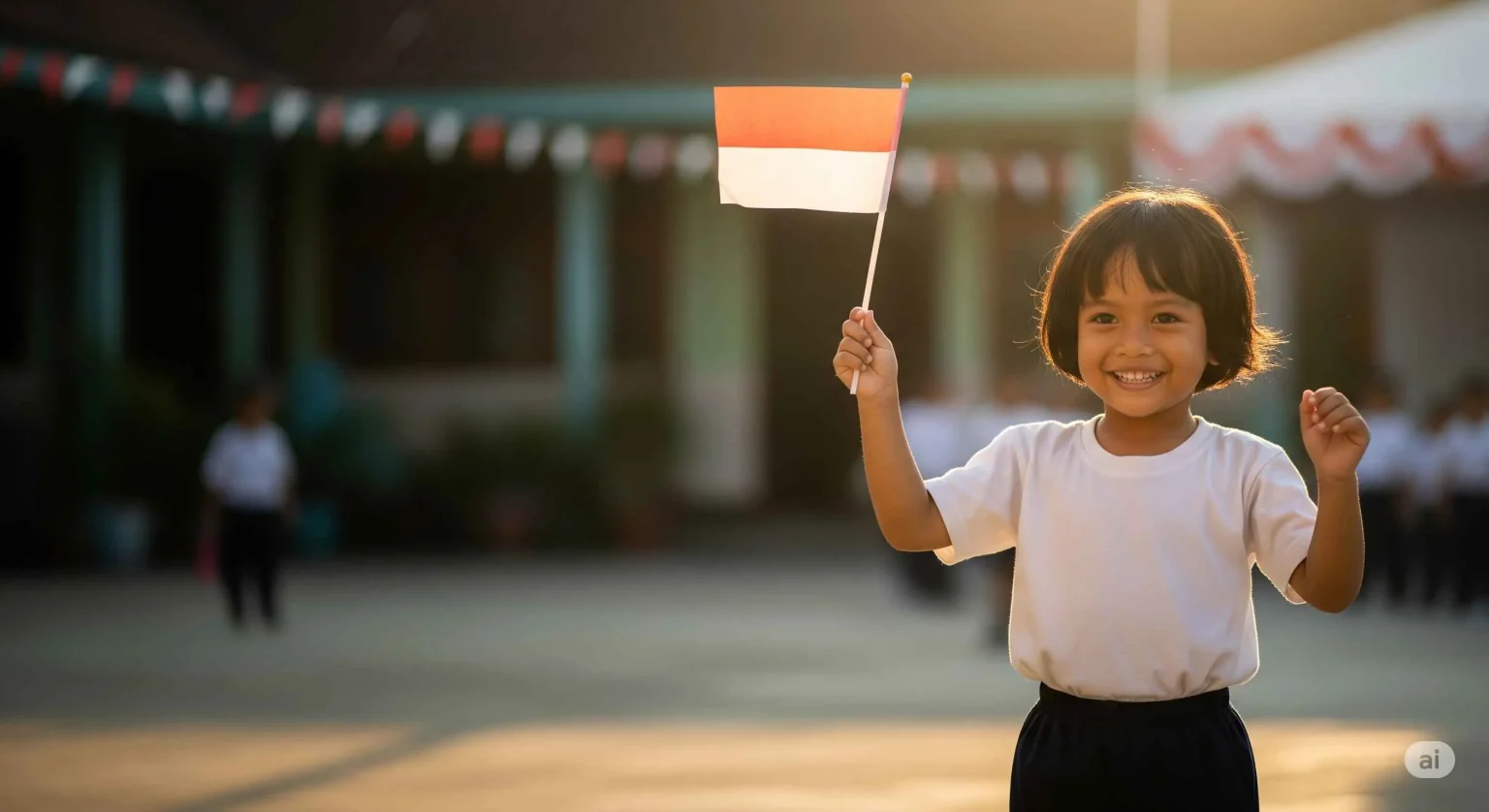 Keceriaan HUT RI Anak Yatim