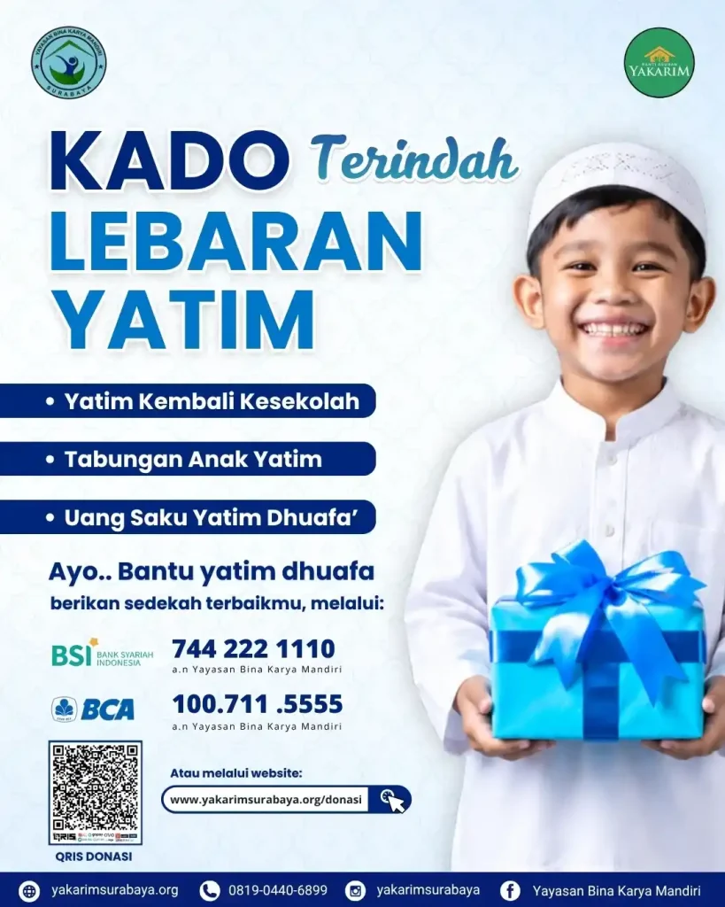 Kado Lebaran Yatim Terindah di Panti Yakarim Surabaya