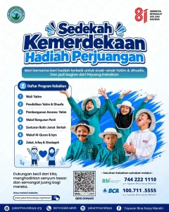 Sedekah Kemerdekaan Anak Yatim Hadiah Perjuangan Bersama YAKARIM Surabaya
