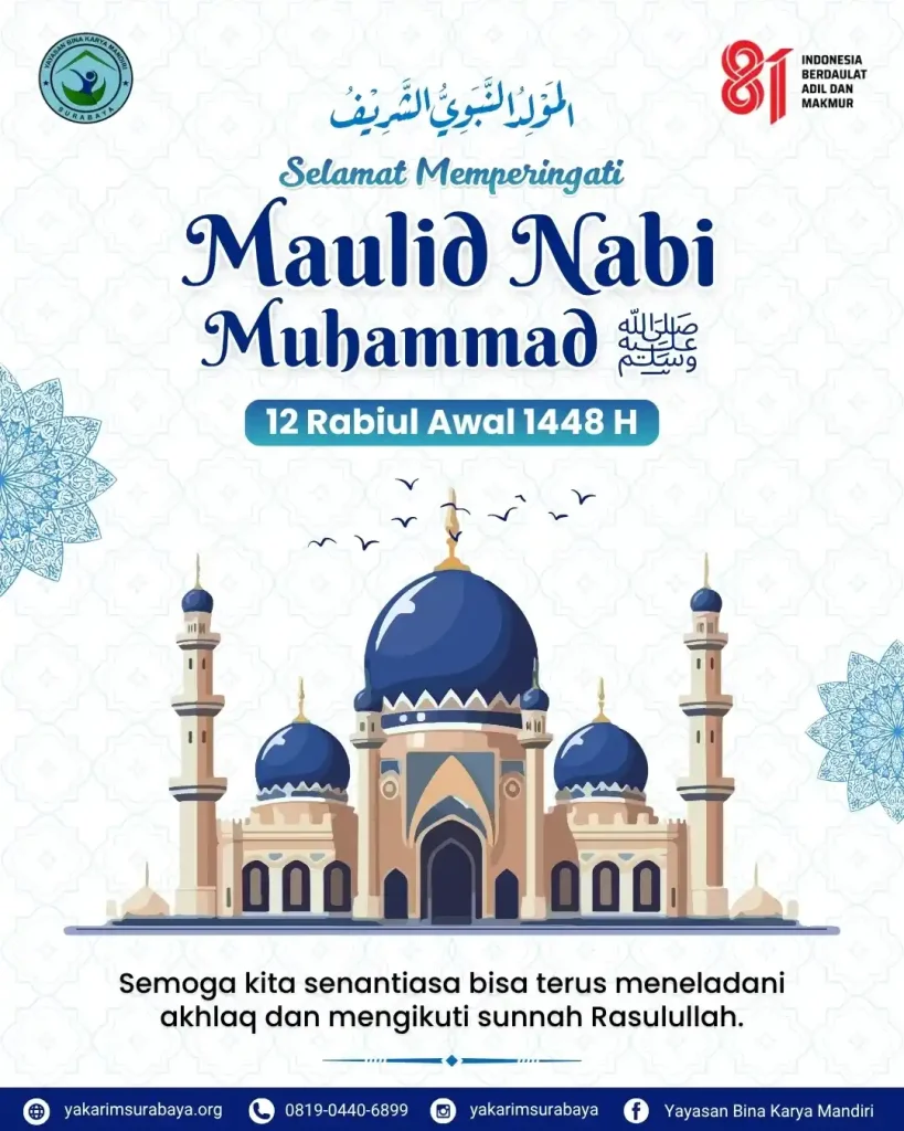 Peringatan Maulid Nabi 1448 H Penuh Kehangatan di Yayasan Bina Karya Mandiri